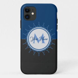 Elegant two-colour monogram intense! iPhone 11 case