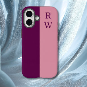 Elegant Two Tone Pink iPhone 16 Case