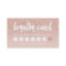 elegant typography blush rose gold loyalty card