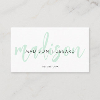 Elegant Typography Business Cards