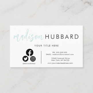 Elegant Typography Business Cards