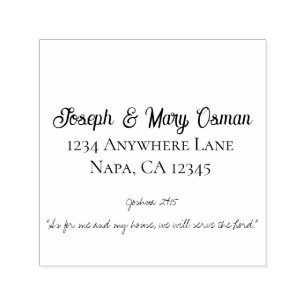 Elegant Typography Customisable Faith Scripture  Self-inking Stamp