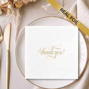 Elegant Typography Foil Napkins
