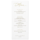 Elegant Typography Gold Script Wedding Dinner
