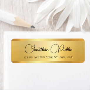 Elegant Typography Handwritten Return Address Return Address Label