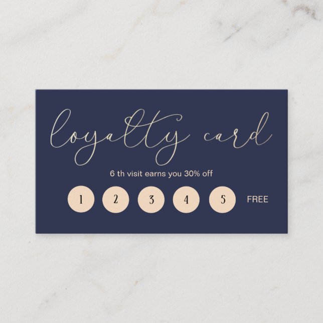 Elegant Typography ⎢ Loyalty Card (Front)