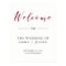 Elegant Typography Marsala | Wedding Welcome Sign