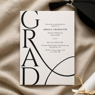 Elegant Typography Modern 2026 Graduation Party Invitation