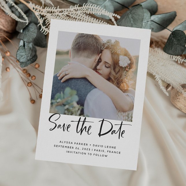 Elegant Typography | Photo Save The Date (Creator Uploaded)