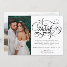 Elegant Typography Photo Wedding 