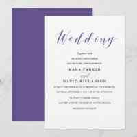 Elegant Typography | Violet Wedding
