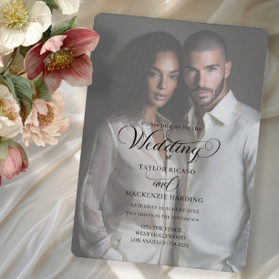 Elegant Typography Wedding Photo Template