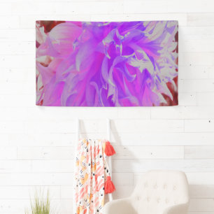 Elegant Ultra-Violet Decorative Dahlia Flower Banner