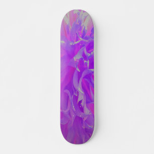 Elegant Ultra-Violet Decorative Dahlia Flower Skateboard