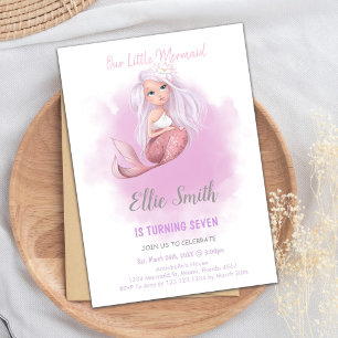 Elegant Under the Sea Party Invitations for Girls