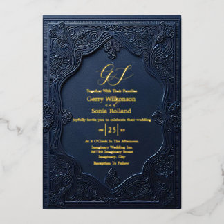 Elegant Union Foil Invitation