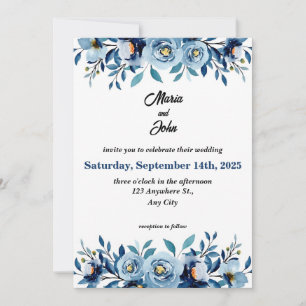 Elegant Unique Chic Romantic Minimalist Classic  Invitation
