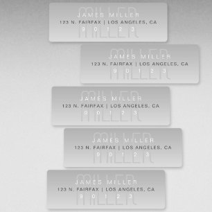 Elegant Unique Modern Grey Waterproof