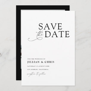 Elegant Unique Photo wedding Invitation