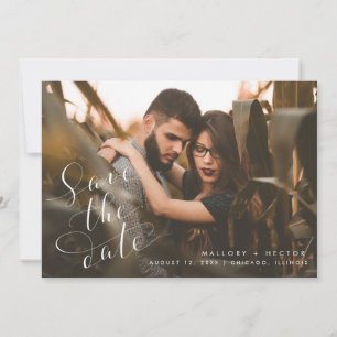 Elegant Unique Photo Wedding Save The Date