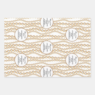 Elegant University Master's Grad Graduation Party Wrapping Paper Sheet