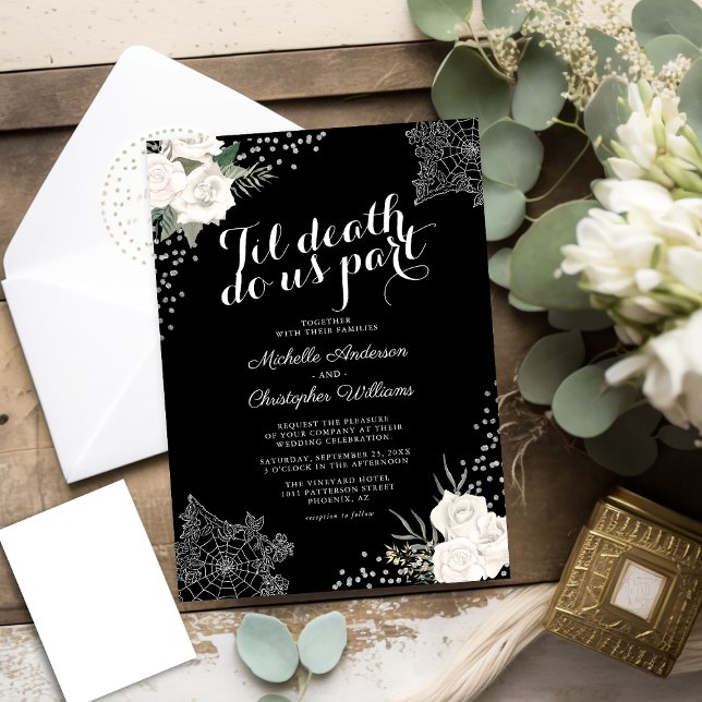 Elegant Until Death Do Us Part Wedding Invitation (Creator Uploaded)