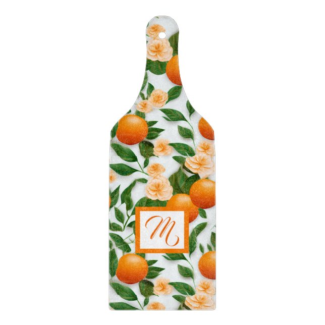 Elegant Valencia Orange and Blossom  Cutting Board (Front)