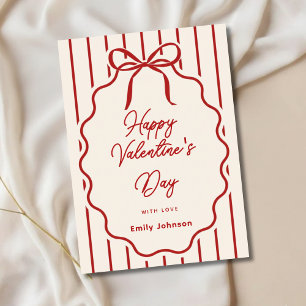 Elegant Valentine’s Day Personalised Greeting Card