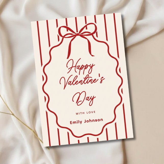 Elegant Valentine’s Day Personalised Greeting Card (Creator Uploaded)