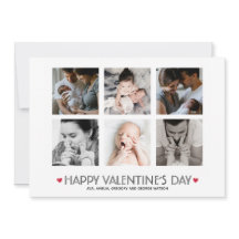 Elegant Valentine's Day 6 Square Photo Collage