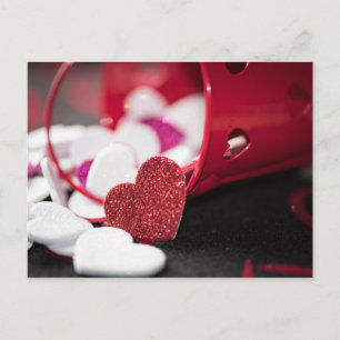 Elegant Valentine's Day Heart Holiday Postcard