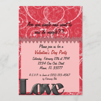 Elegant Valentine's Day Invite