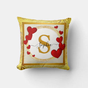 Elegant Valentines, Love, Anniversary Wedding Cushion