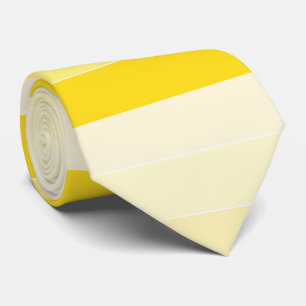 Elegant Vanilla Yellow White Trendy Modern Design Tie