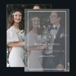 Elegant Vellum Black & White Overlay Photo Wedding Save The Date<br><div class="desc">This Elegant Vellum Black & White Overlay Photo Wedding ​is A Perfect "Save The Date Card" Template That You Can Customise To Match Your Colours, Styles And Photo. Create Your Perfect Invitation With This Pre-designed Templates, You Can Easily Personalise It To Be Uniquely Yours. For Further Customisation, Please Click The...</div>
