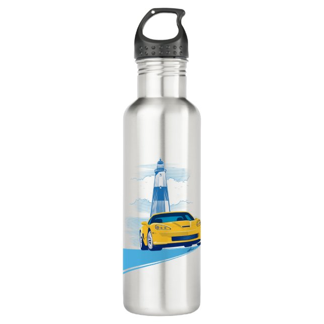 ELEGANT VETTE AUTOMOBILE ART 710 ML WATER BOTTLE (Front)