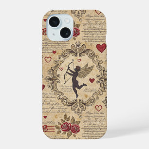 Elegant Victorian Cupid Valentine Love iPhone 15 Case