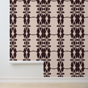 Elegant Victorian Damask: Classic Dark Chocolate Wallpaper