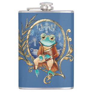 Elegant Victorian Frog Hip Flask