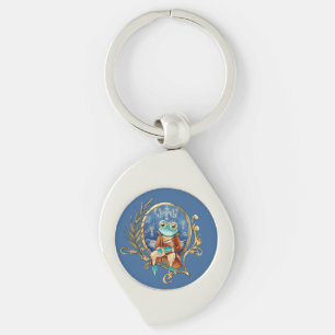 Elegant Victorian Frog Key Ring
