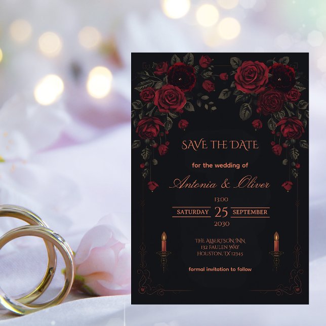 Elegant Victorian Gothic Romance  Save the Date (Creator Uploaded)