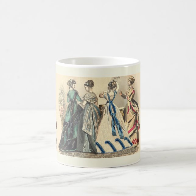 Elegant Victorian Ladies  Coffee Mug (Center)
