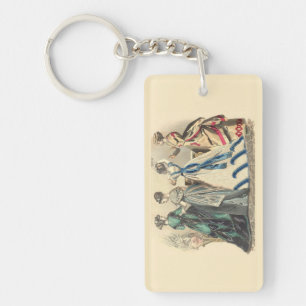 Elegant Victorian Ladies Key Ring