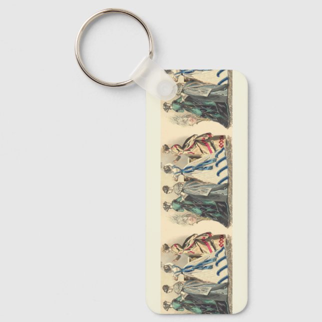 Elegant Victorian Ladies  Key Ring (Front)