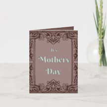Elegant Victorian Mother's Day Greeting Card
