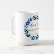 Elegant Victorian Navy Blue Daisy Floral Botanical