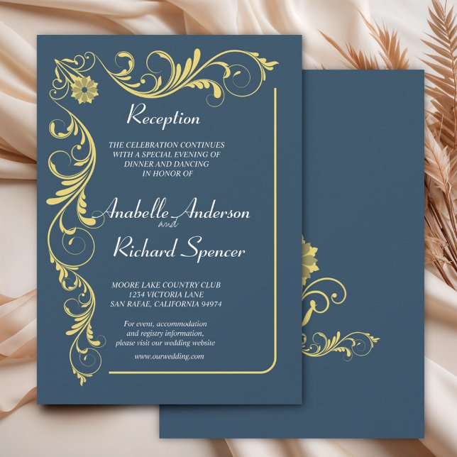 Elegant Victorian Reception Wedding  Invitation (Creator Uploaded)
