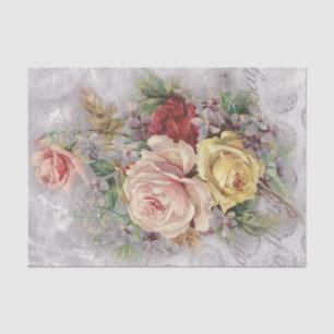 Elegant Victorian Roses Tissue Paper
