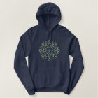 Elegant Victorian Scrollwork Emrboidered Hoodie