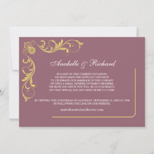 Elegant Victorian Wedding Announcement